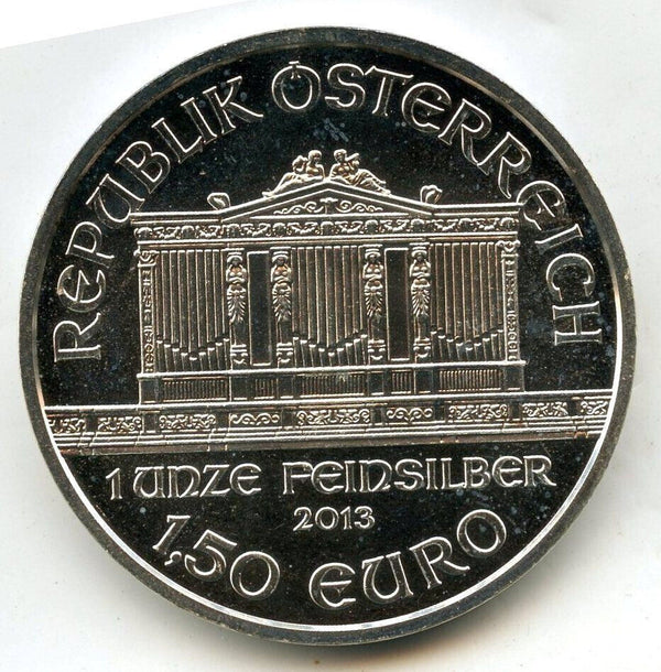 2013 Austria Philharmonic 1 oz Silver Feinsilber Euro Coin Bullion ounce BP823