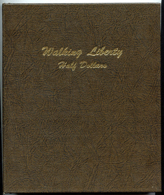 Walking Liberty Half Dollars 1916 - 1947 Coin Set Dansco Album Folder - H476