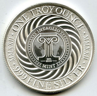 Cataclysmic Cat 999 Silver 1 oz Art Medal 2022 Round Intaglio Mint - H410