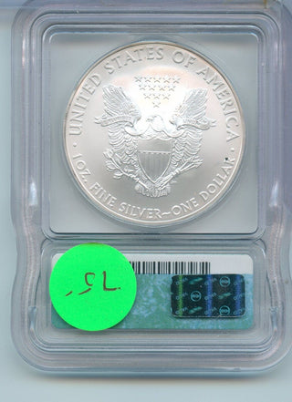2008 American Silver Eagle 1 oz Silver Dollar ICG MS70 Certified - SR69