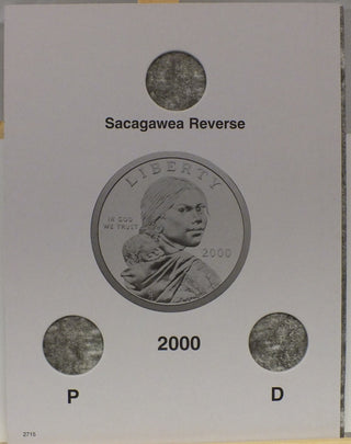 Sacagawea Dollar 2000 - 2004 Set Coin Folder - Harris Album 2715 Indian Princess