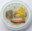 Canada 2013 Autumn Bliss $20 Fine Silver Coin Colored - G925
