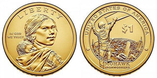 2015-D Iron Workers Sacagawea Native Dollar $1 Coin Denver Mint  NAD15