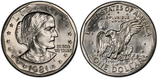 1981-P Susan B. Anthony SBA Small Dollar $1 Coin Philadelphia Mint SBP81