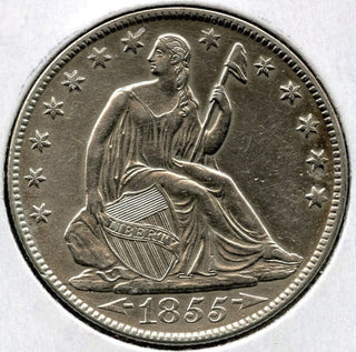 1855-O Seated Liberty Silver Half Dollar - New Orleans Mint - E319