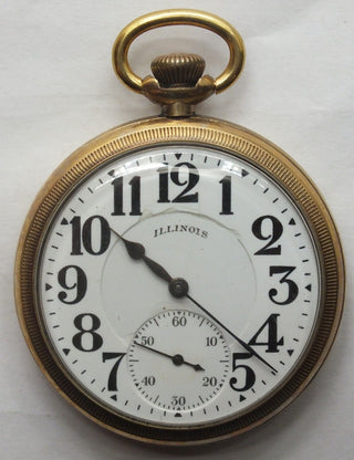 Illinois 1918 A Lincoln Railroad Grade 16S Vintage 21J Pocket Watch Runs LW550