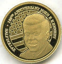 2017 John F Kennedy 9999 Gold Coin Nauru Half Dollar JFK President - G202