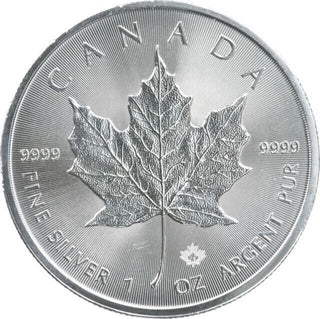 2018 Canada Canadian Maple Leaf 1 Oz 9999 Silver $5 Dollars Coin Gem BU - ER628