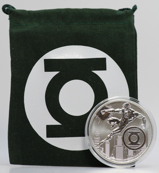 2022 Green Lantern 1 Oz Silver $2 Coin Niue BU Justice League DC Comics w/ Bag
