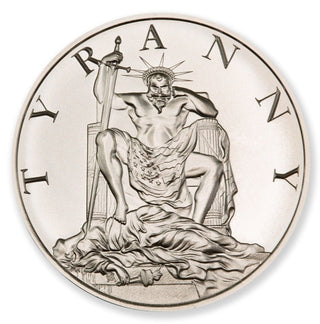 Tyranny Lady Liberty 999 Silver 1 oz Medal Round 2023 Tyrant USA America JP394