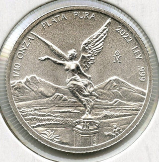 2022 Mexico Libertad 999 Silver 1/10 Onza Plata Pura Tenth Mexican Bullion G415