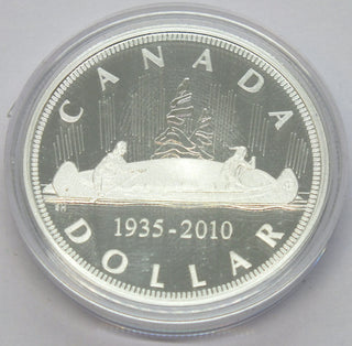 Canada 2010 Proof Silver Dollar Voyageur 75th Anniversary Coin - G554