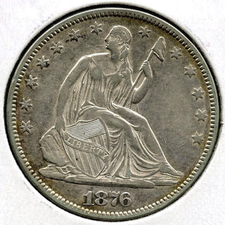 1876 Seated Liberty Silver Half Dollar - Philadelphia Mint - E289