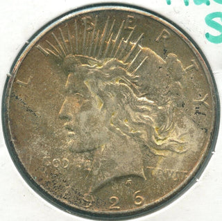 1926-S  Toned Peace Silver Dollar $1 San Francisco Mint - ER419