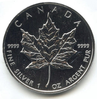 2004 Canada $5 Maple Leaf 9999 Fine Silver 1 oz Coin - Queen Elizabeth II - C340