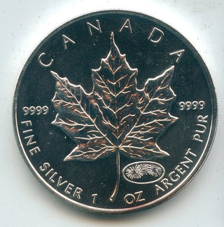 2000 Canada $5 9999 Silver 1 oz Maple Leaf Coin Fireworks Privy- KR52