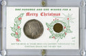 1922 Peace Silver Dollar & 1909 Indian Penny Merry Christmas Case- DM768