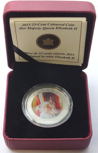 Canada 2013 Queen Elizabeth II Her Majesty 25-Cent Colored Coin Quarter - G924