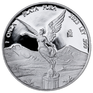 2023 Mexico Libertad 1 Oz Silver Proof 999 Coin Plata Pura Onza Moneda - JP665