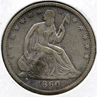 1860-O Seated Liberty Silver Half Dollar - New Orleans Mint - E282