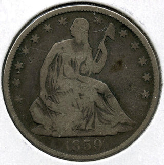 1859-O Seated Liberty Silver Half Dollar - New Orleans Mint - E281