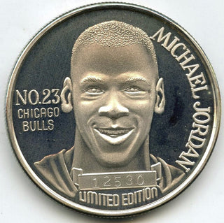 Michael Jordan 1991 NBA MVP Medal 999 Silver 1 oz Round - Chicago Bulls - H127