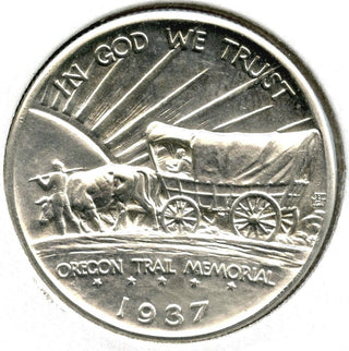 1937-D Oregon Trail Silver Half Dollar - Commemorative Coin - E362