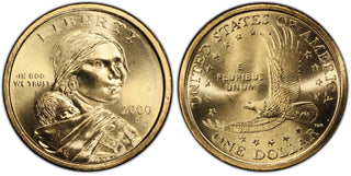 2000-D Sacagawea Native Dollar $1 Coin Denver mint NAD00