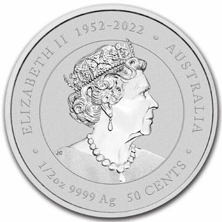 2024 Australia Year of the Dragon 1/2 Oz 9999 Silver 50 Cents Coin Lunar - JP676