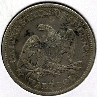 1861 Seated Liberty Silver Half Dollar - Philadelphia Mint - E285