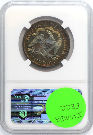1882 Seated Liberty Silver Half Dollar Proof NGC PF66 Coin Toning Toned - JD749