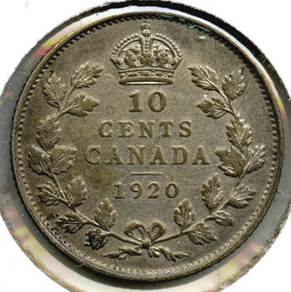 1920 Canada Silver Coin - 10 Cents - King George V - B29