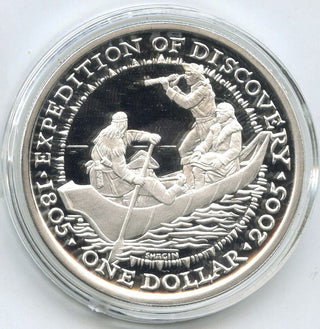 Discovery Expedition Dollar Shawnee Tribe 999 Silver 1 oz 2005 Medal Round H160