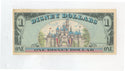 1989 Mickey Mouse Disney $1 One Dollar Note Castle - KR727