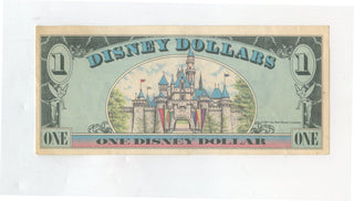 1989 Mickey Mouse Disney $1 One Dollar Note Castle - KR727