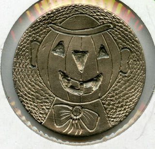 Scarecrow Hobo Nickel - Pumpkin Jack-O-Lantern Halloween Coin - Engraved - AZ860