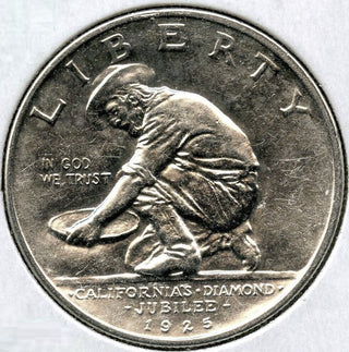 1925-S California Diamond Jubilee Silver Half Dollar - Commemorative Coin - E752