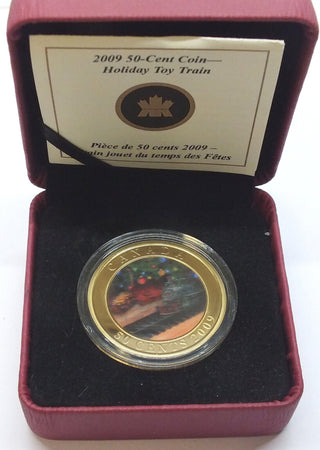 2009 Canada Holiday Toy Train Coin 50 Cents - Royal Canadian Mint - G553