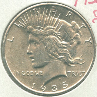 1935-S Peace Silver Dollar $1 San Francisco Mint - ER427