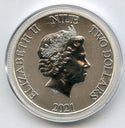 2021 Star Wars Millennium Falcon 1 Oz Silver $2 Niue Coin w/ Bag - JN952