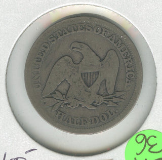 1854 P Silver Seated Half Dollar 50C With Arrows Philadelphia Mint -ER36