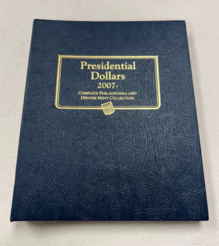 Coin Folder Presidential Dollars 2007-  Set Whitman 2227 Album - KR466