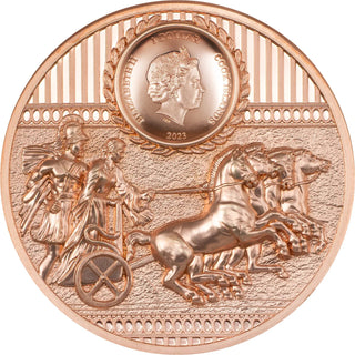 2023 Sparta Copper 50g Proof Coin $1 Cook Islands 999 w/ COA Warrior - JP370