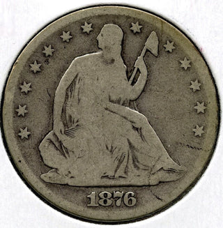 1876-S Seated Liberty Silver Half Dollar - San Francisco Mint - E291