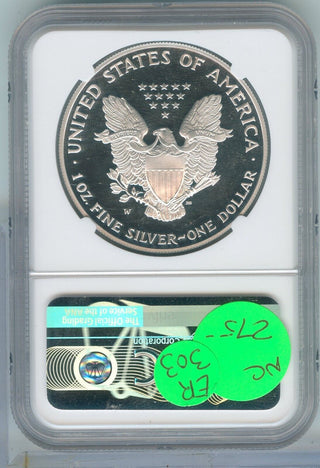 2001-W Proof Silver Eagle NGC PF 70 Mercanti Signed West Point Mint - ER303