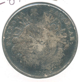 1758 Bavaria Coin 1 Thaler Madonna -Maximilian III - ER741
