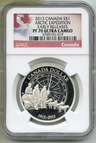 2013 Canada Arctic Expedition Silver Dollar NGC PF70 UCam Early Releases - G94