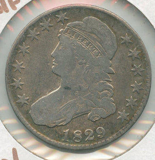 1829/7-P Silver Bust Half Dollar 50c Philadelphia Mint - KR197