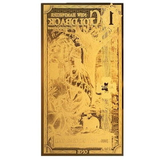 2023 New Hampshire Goldback 24KT Gold Foil Note 1/1000th oz 999 Currency Bullion