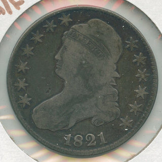 1821-P Silver Bust Half Dollar 50c Philadelphia Mint - KR189